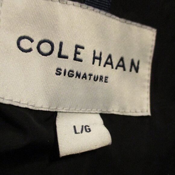 Cole Haan Signature Woman Large Black Full Zip Feather Down Hooded Jacket - Picture 9 of 10